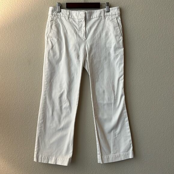 Ann Taylor Petit Devin Fit Pants in White, Size 0P - Picture 1 of 11